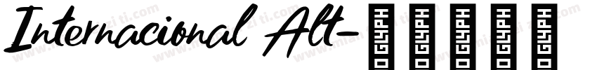 Internacional Alt字体转换